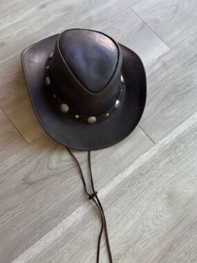 Brown Cowboy Hat with Concho Band